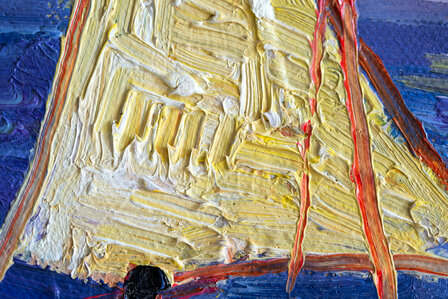 Seascape at Saintes-Maries Van Gogh reproduction detail