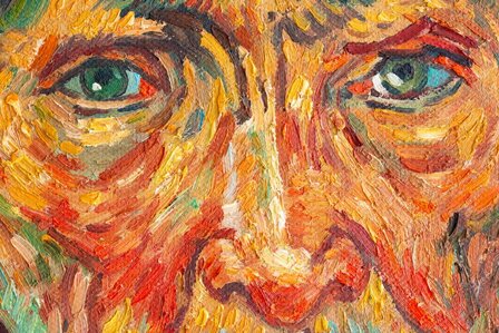 Portrait of a Peasant Van Gogh reproduction detail