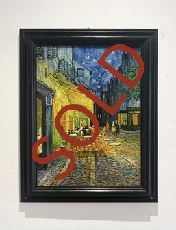 Sold Cafe Terrace framed Vincent van Gogh reproduction