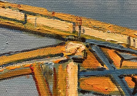 Langlois Bridge at Arles with Women Washing Van Gogh reproduction detail