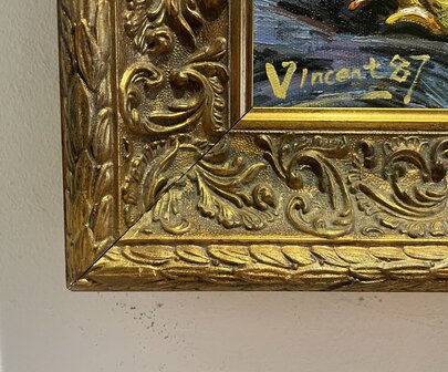 frame Two Cut Sunflowers Van Gogh reproduction