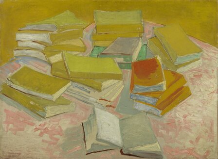 Piles of French Novels Van Gogh reproduction