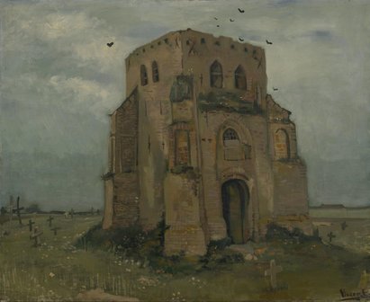 Old Church Tower at Nuenen Van Gogh reproduction