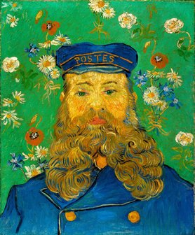 Portrait of the Postman Joseph Roulin Kröller-Müller Van Gogh reproduction