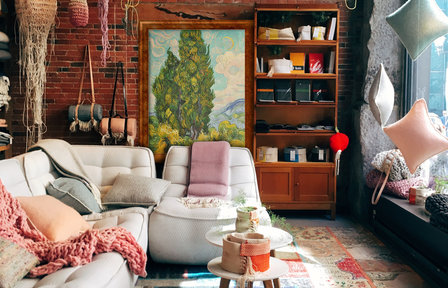 Interior with Cypresses Oil Painting Reproduction