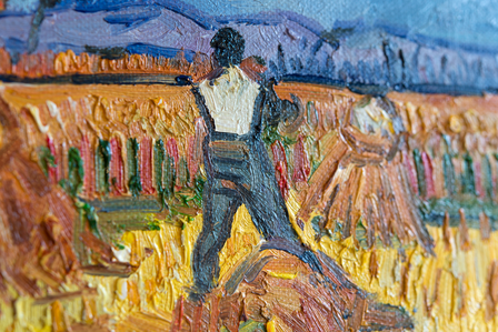 The Sower Van Gogh reproduction, hand-painted