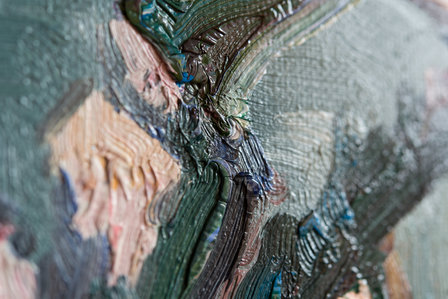 Blossoming Almond Branch Van Gogh replica detail