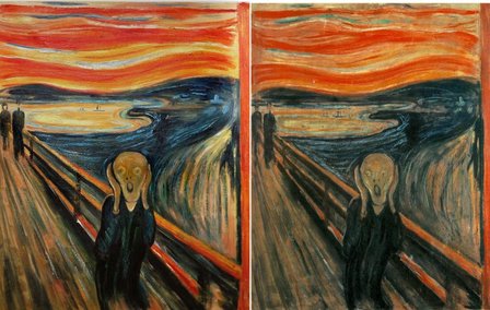 The Scream Munch reproduction, hand-painted in oil on canvas