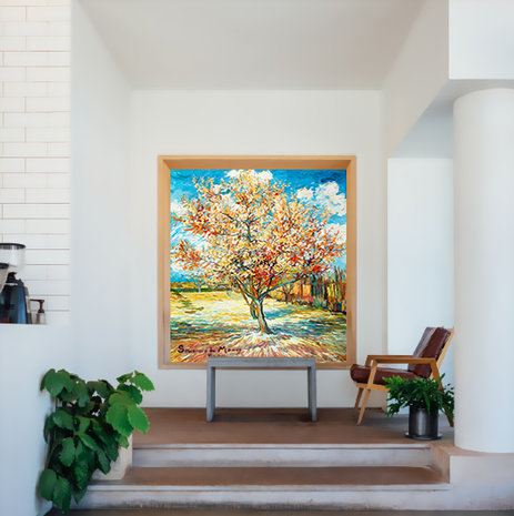 Peach Tree in Bloom Van Gogh in interior