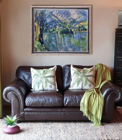 Lac Annecy Cezanne framed