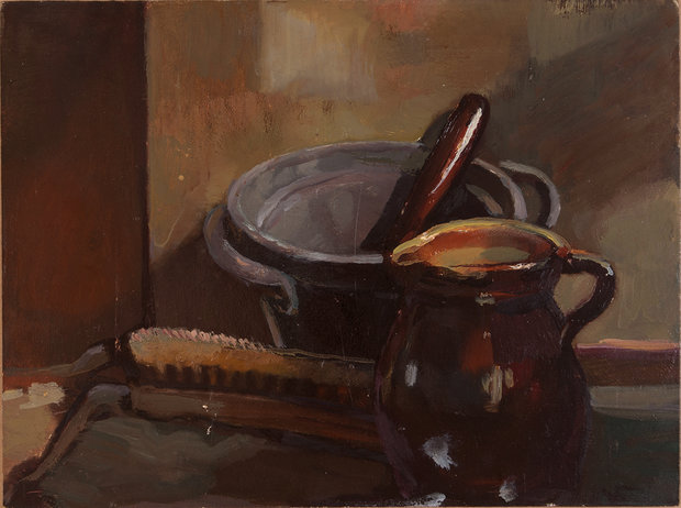 Still Life with Milk Jug, original by Jo Vergeer