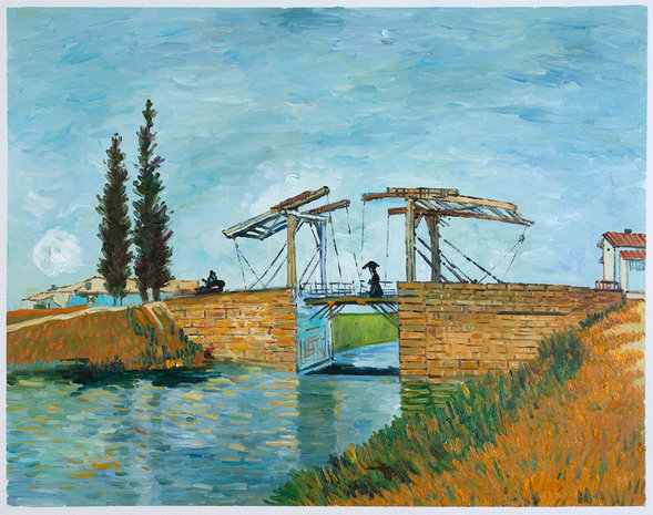 The Langlois Bridge at Arles Wallraf-Richartz Van Gogh Reproduction
