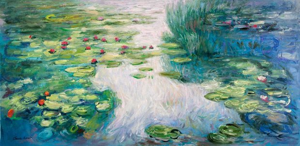 Water Lilies Honolulu Monet reproduction