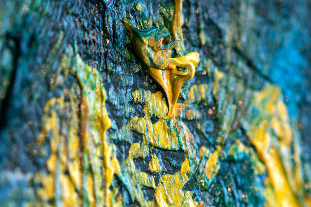 detail The Ravine of the Peyroulets Van Gogh replica 