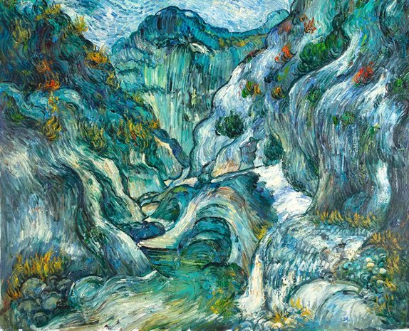 The Ravine of the Peyroulets Van Gogh reproduction