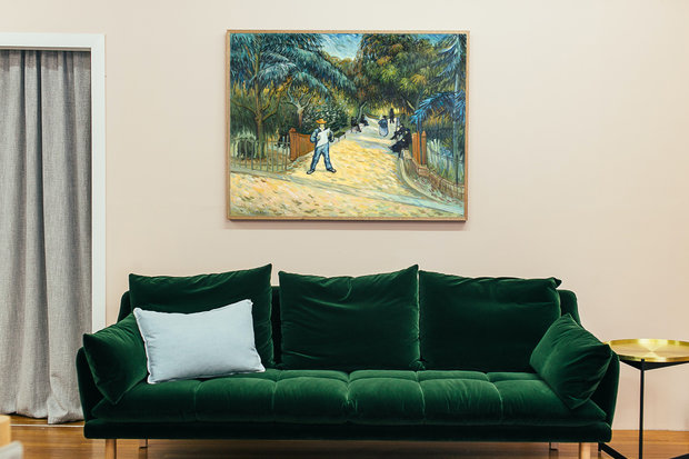Entrance to the Public Park in Arles Van Gogh framed