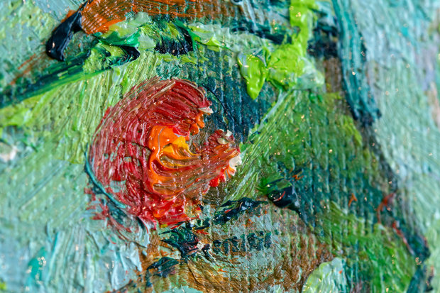 detail Roses van gogh reproduction