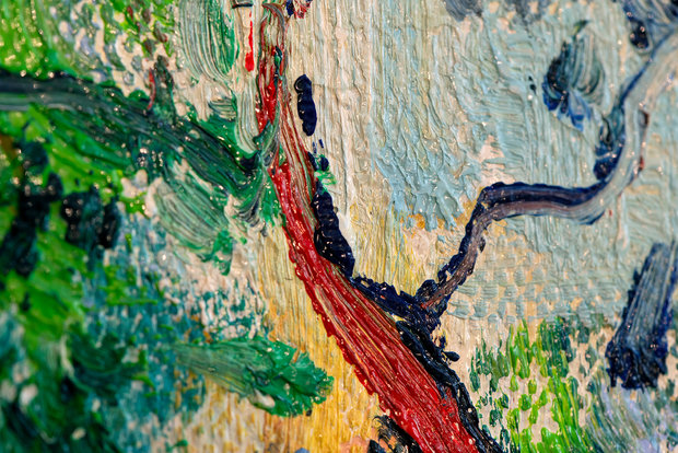 Garden at Arles Van Gogh reproduction detail