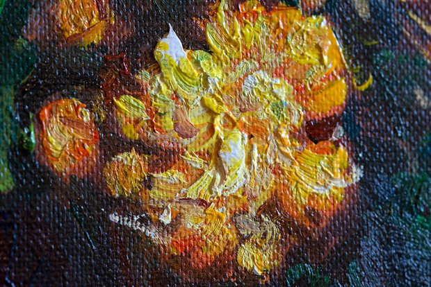 Poppy Flowers Van Gogh replica detail