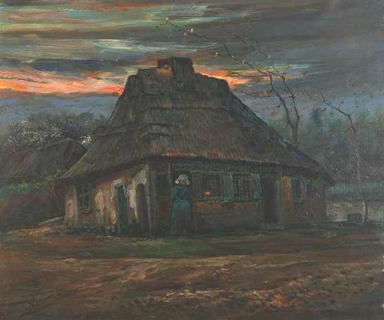 The Cottage Van Gogh reproduction