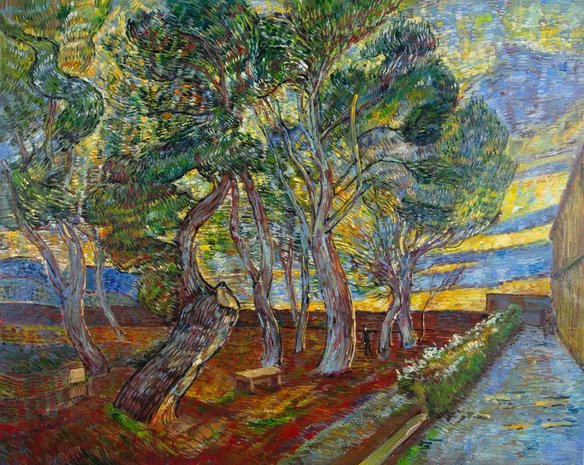 The Garden of the Asylum Van Gogh reproduction