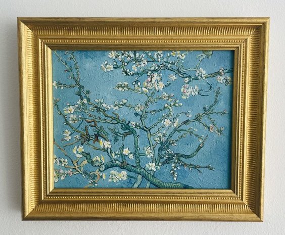 Framed Blossoming Almond Tree Van Gogh reproduction