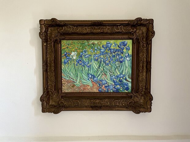 Irises framed Van Gogh reproduction