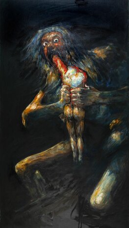 Saturn devouring his son Goya reproduction