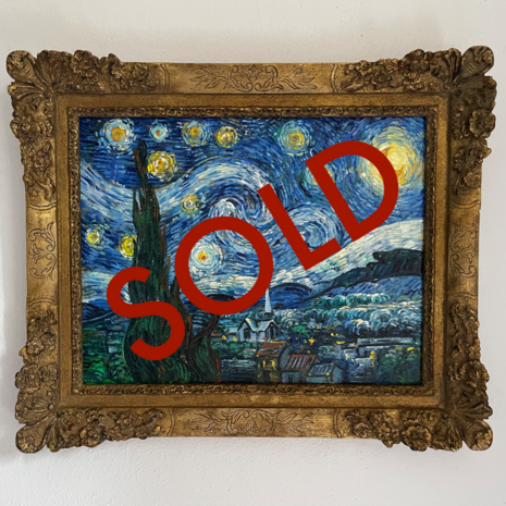 Starry Night framed Van Gogh reproduction