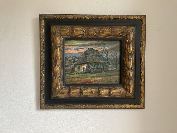 The Cottage framed Van Gogh reproduction