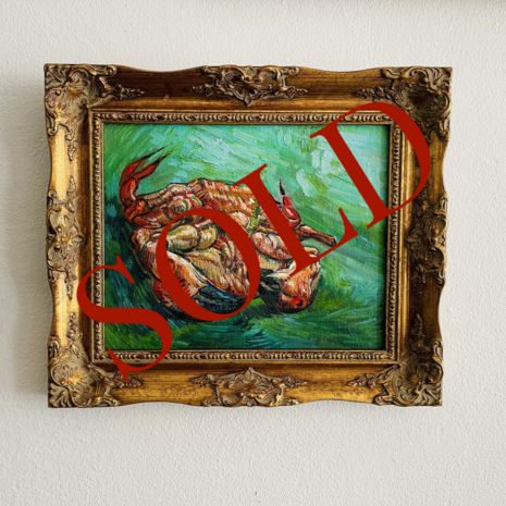 Crab on its Back framed Van Gogh reproduction