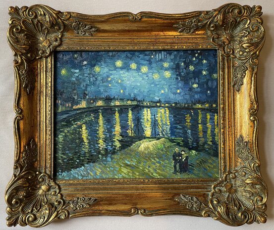 Starry Night over the Rhone framed Van Gogh reproduction