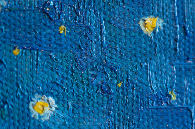 detail Cafe Terrace framed Van Gogh reproduction