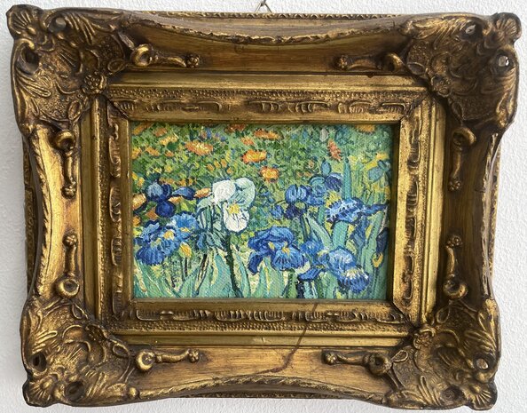 Irises detail framed Van Gogh replica