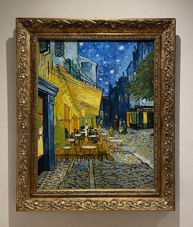 Cafe Terrace framed Van Gogh replica