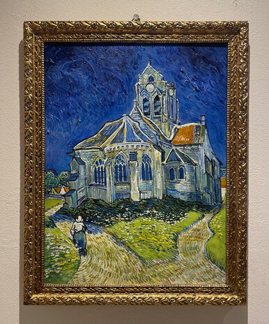 The Church at Auvers framed Van Gogh replica