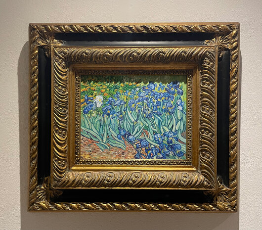 Irises framed Van Gogh replica