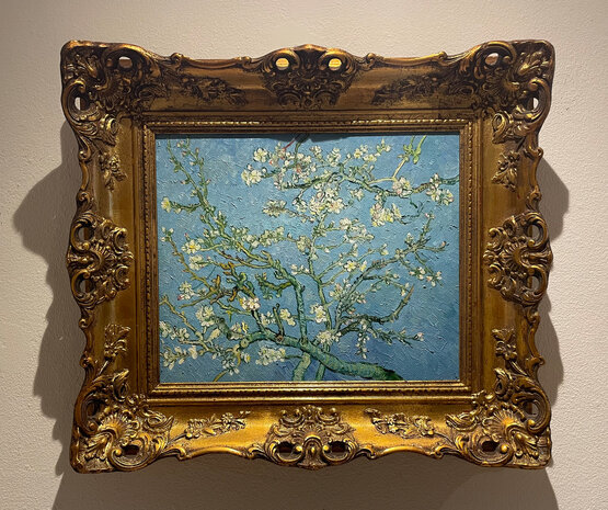 Blossoming Almond Tree framed Van Gogh replica