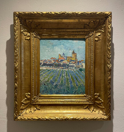 View of Saintes-Maries-de-la-Mer framed Van Gogh reproduction, hand-painted in oil on canvas