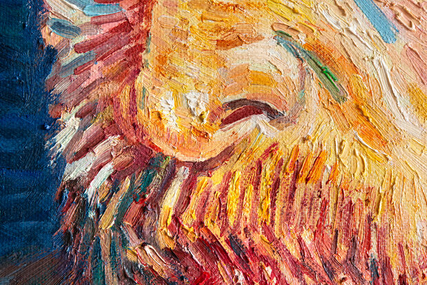 Self-Portrait Autumn 1887 Van Gogh Reproduction detail