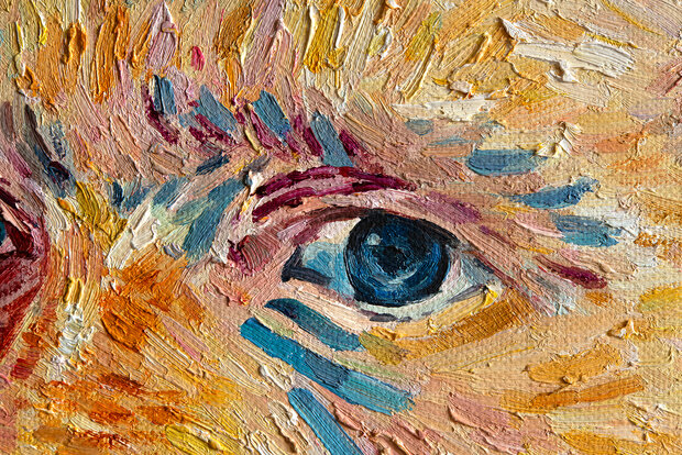 detail Self-Portrait Autumn 1887 Van Gogh Reproduction