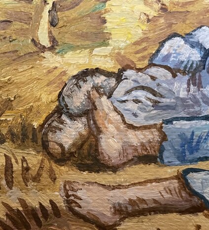 Noon rest from work framed Van Gogh replica, hand-painted in oil on canvas