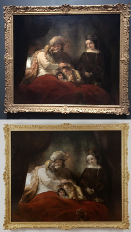 Jacob Blessing the Sons of Joseph Rembrandt and Nard Kwast replica