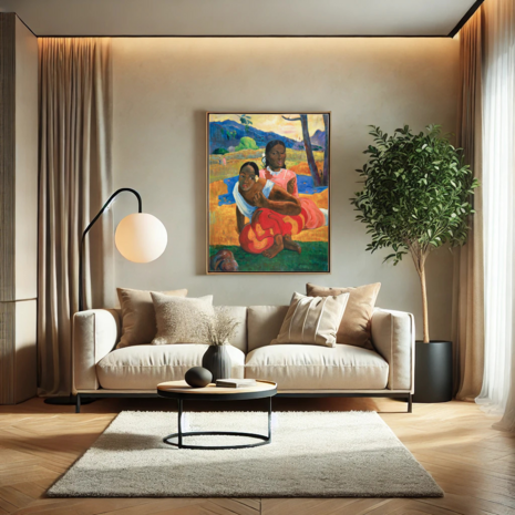 interior Nafea Faa Ipoipo Gauguin reproduction