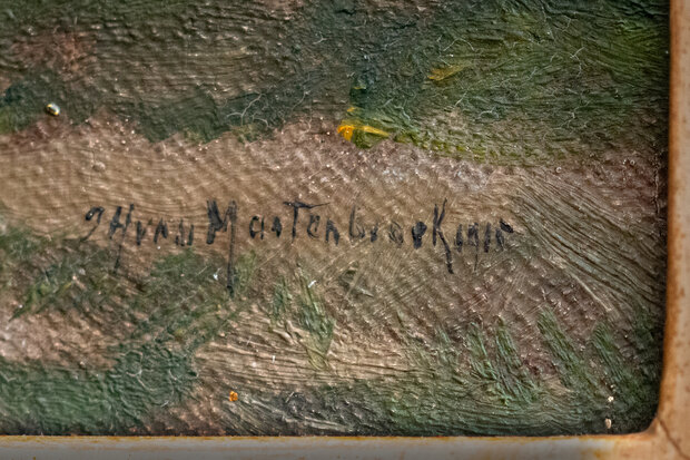 signature View of Amsterdam by Johan Hendrik van Mastenbroek