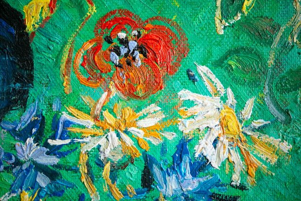 detail Portrait of the Postman Joseph Roulin Kr&#x00f6;ller-M&#x00fc;ller Van Gogh reproduction