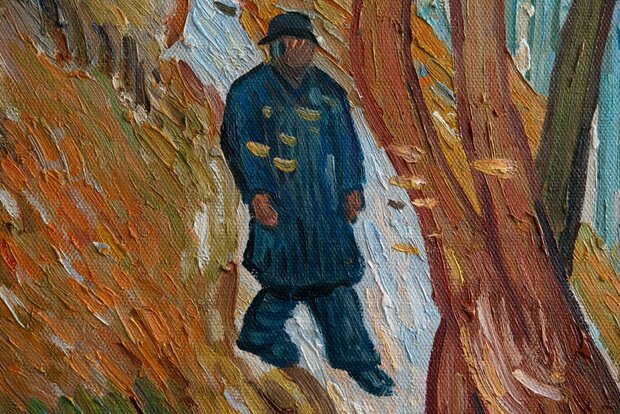 detail Leaf-Fall Van Gogh reproduction