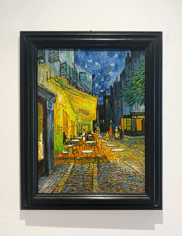 Cafe Terrace framed Vincent van Gogh reproduction