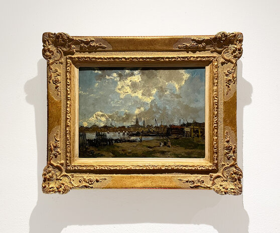 View of Amsterdam by Johan Hendrik van Mastenbroek