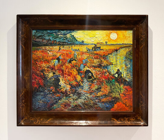The Red Vineyard framed Van Gogh replica